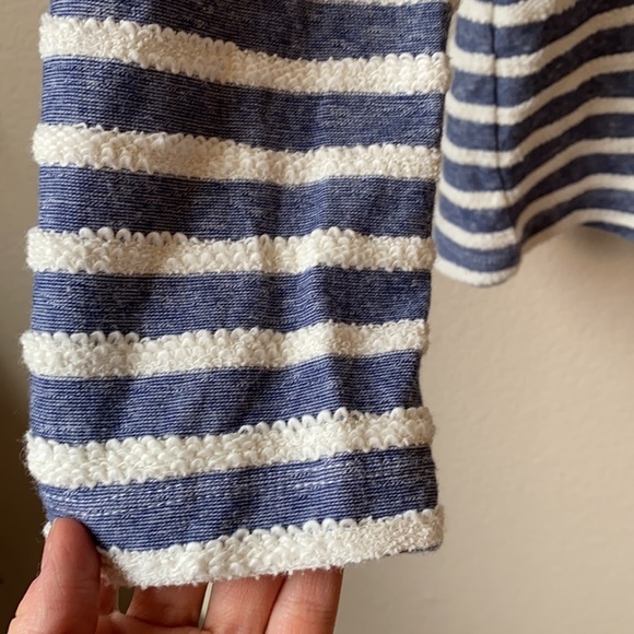 Jones New York Quarter Zip Striped Fringe Large - Picture 5 of 9